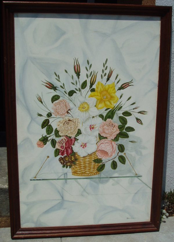 Floral Bouquet · White Background · Hand Painted Original Art