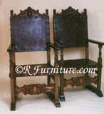 Spanish Friar Dining Leather Armchair