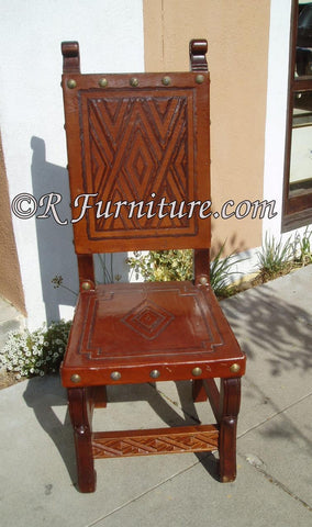 Nazca Dining Leather Side Chair