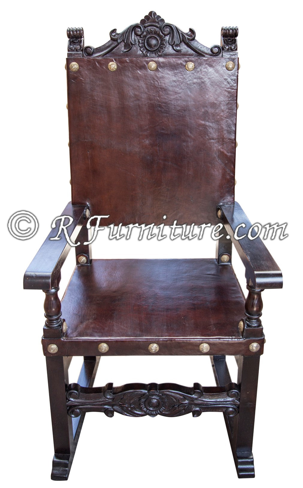 Spanish Friar Armchair · Frailera · Hand Carved · Monk Chair