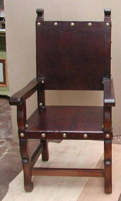 Spanish colonial armchair, Frailera chair, Game of Thrones chair
