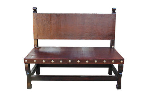 spanish colonial bench, hacienda bench