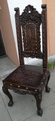 hand carved italian chair