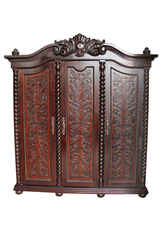 Isabellina Wardrobe Armoire · Hand Carved · Italian Renaissance