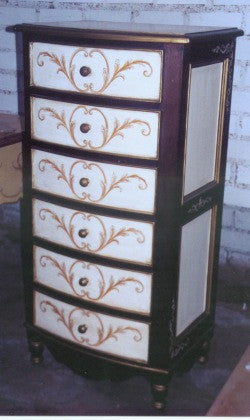 Bow Lingerie Chest, Italian Scrolls