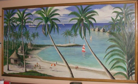 Tropical Beach Painting